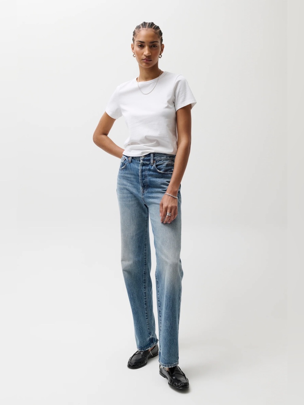 NWT Pistola Cassie Super High Rise Straight Jean - size 24
